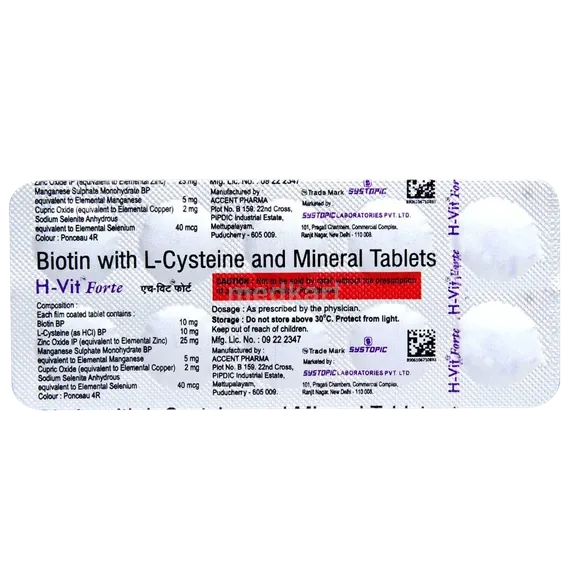 h vit forte tablet 10's